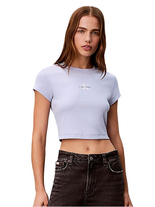 Calvin Klein Slim Ribbed T-Shirt CALVIN KLEIN | LV047AB802TKF